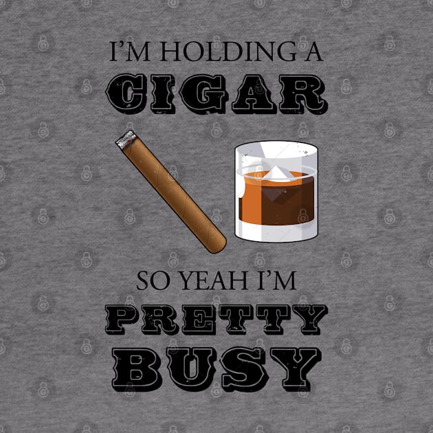 Funny Cigar Smoking Whiskey Bourbon Drinking Dad Scotch Havana Cap by Shirtsurf